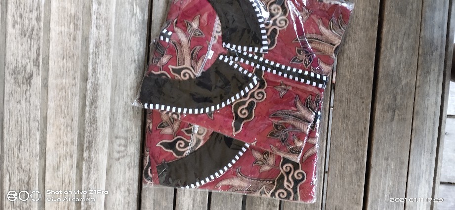 Baju Batik Wanita Modern Monalisa Genes Merah Biru Tosca Ungu Orange M,l,xl Asli Pekalongan