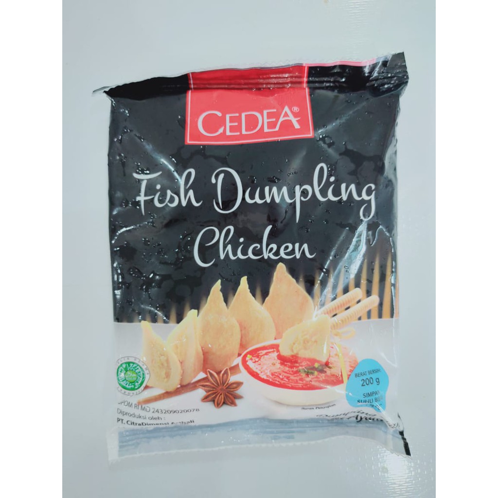 

Fish Dumpling Chicken Cedea. Netto 200 gr. Harga reseller