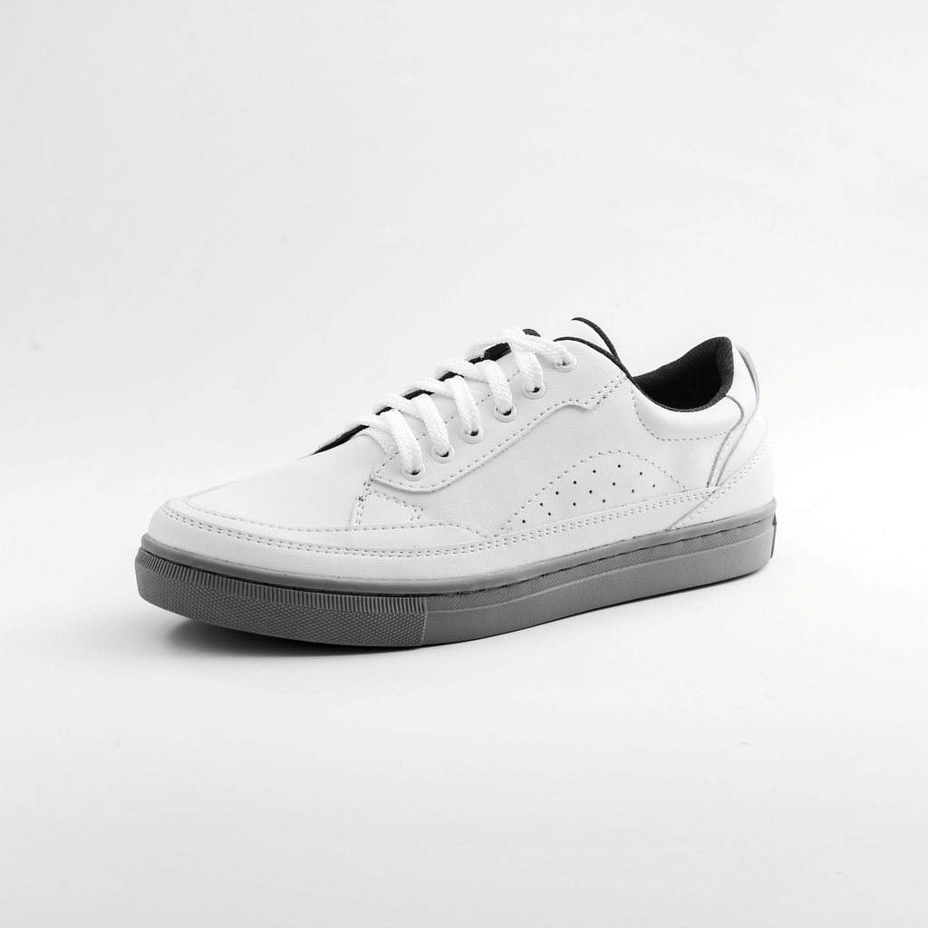 Jose White Grey | Sepatu Sneakers Pria Casual Polos Original Putih Cowok Ori Footwear | FORIND x ARF