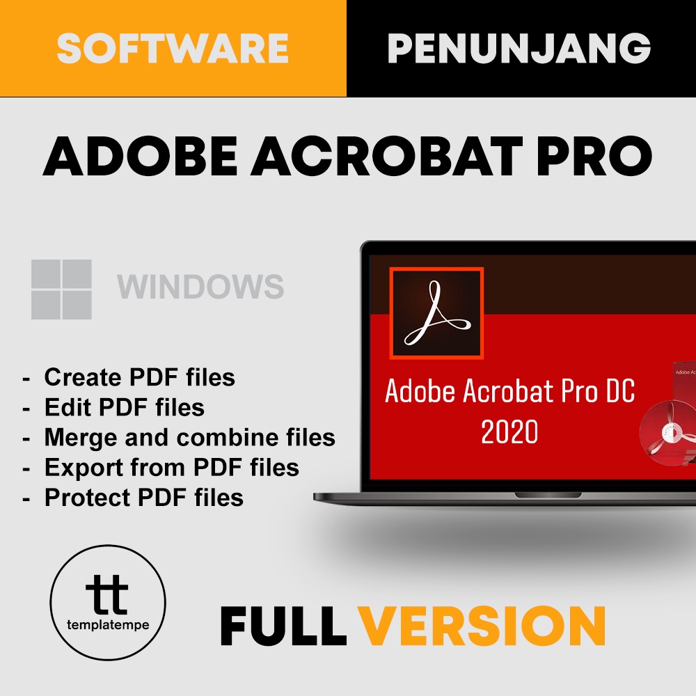 Jual Program Penunjang Produktifitas PDF Adobe Acrobat Pro DC Indonesia ...