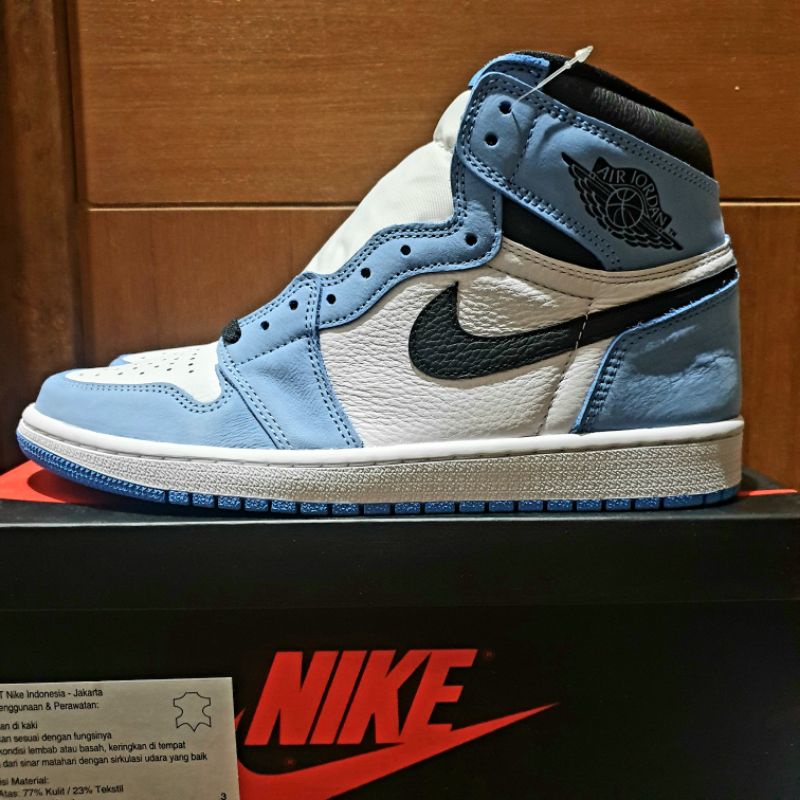 Nike Air Jordan 1 Retro High OG UNC University Blue Original Authentic BNIB US 9.5 43 Ori