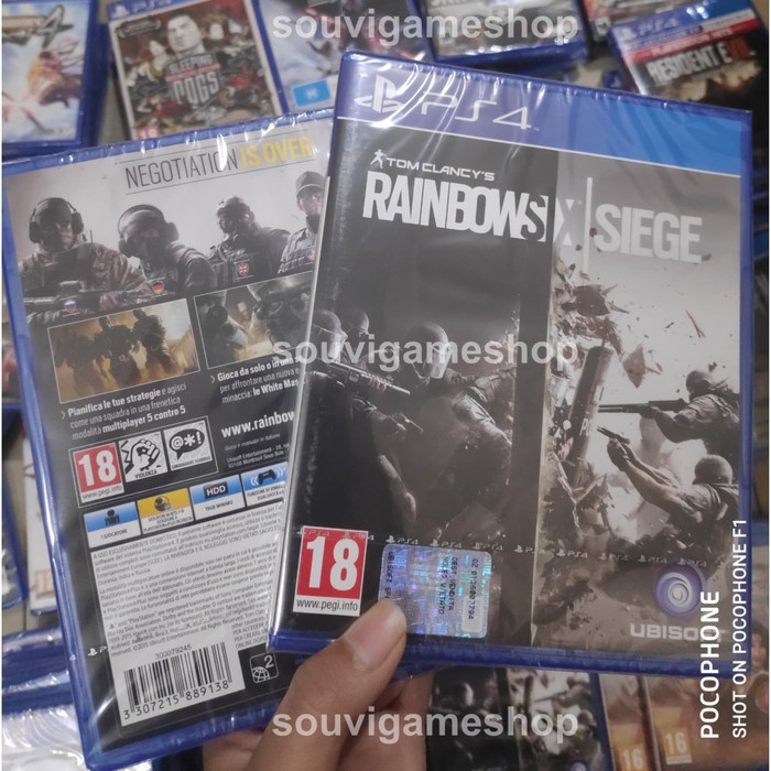 PALING MURAH  PS4 TOM CLANCY'S RAINBOW SIX SIEGE CD GAMES BD PS4 Eng