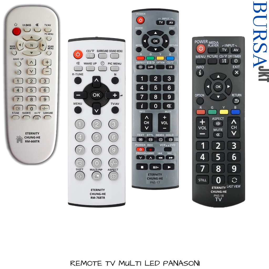 REMOTE PANASONIC VIERRA LED MULTI DIGITAL REMOT PENGGANTI