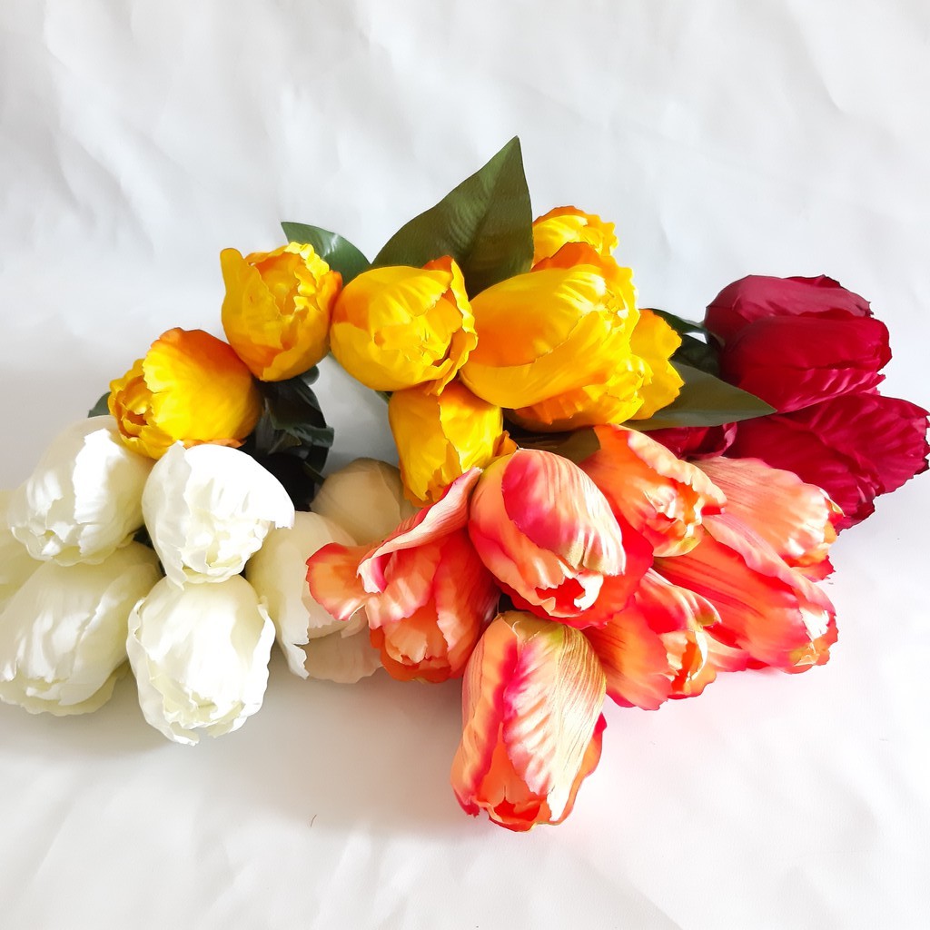 BUNGA TULIP HOLLAND - bunga artificial plastik bunga tulip