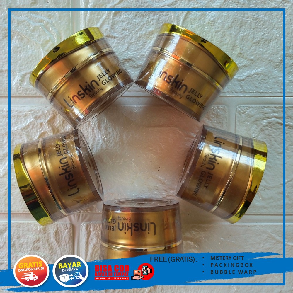 Jelly Yelow Glowing Linskin Beauty Skincare mencerahkan dan melembabkan kulit wajah