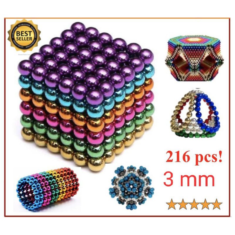 MAINAN BOLA MAGNET 3 MM  216 PCS