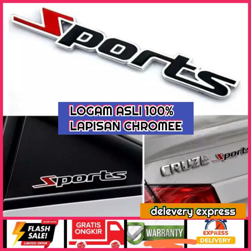 Emblem Mobil Sport Logo Sport Stiker Mobil Sport Sticker Sport 3D