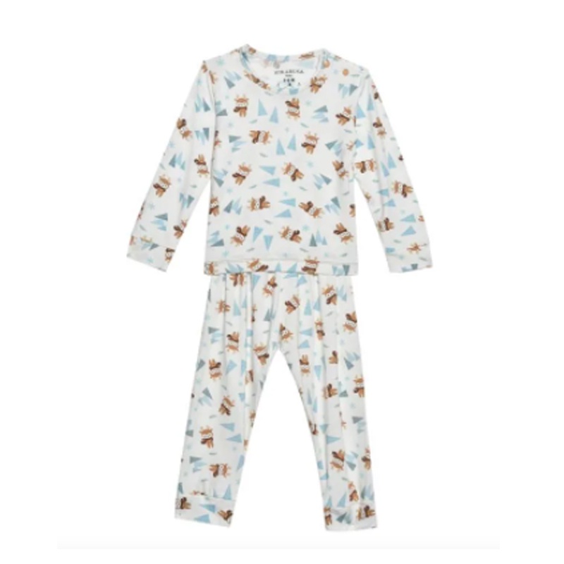 HIKARUSA LONG SLEEVE LONG PANTS Baju Tidur Bayi Anak TENCEL Set SETELAN PANJANG Pajamas Piyama Baby