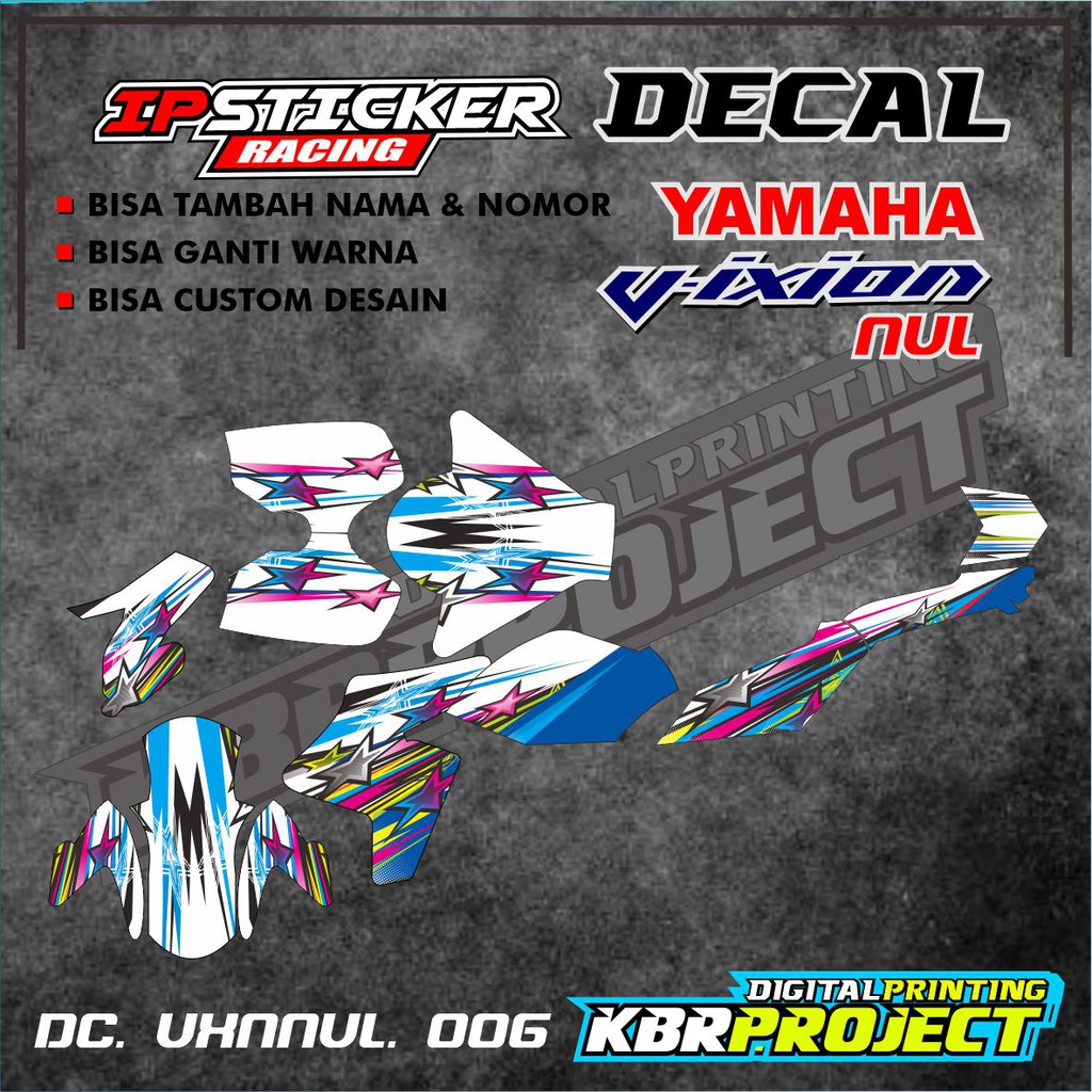 VIXION NVL Decal Sticker - Decal stiker Full Body VIXION NVL ip. 006 BISA CUSTOM