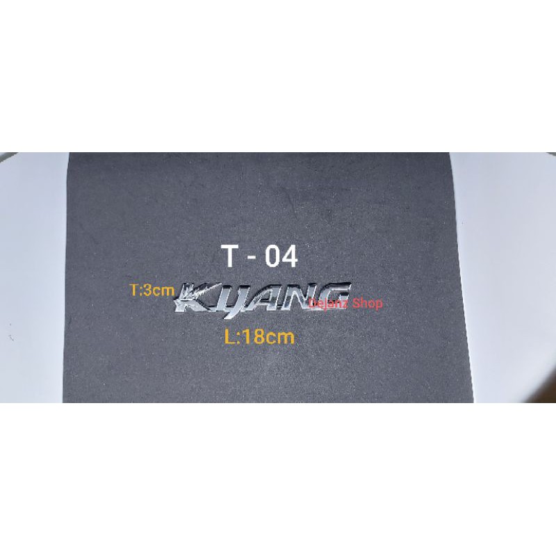 T4. Emblem / Logo / Stiker / Sticker / Tulisan / Lambang KIJANG Innova Chrome