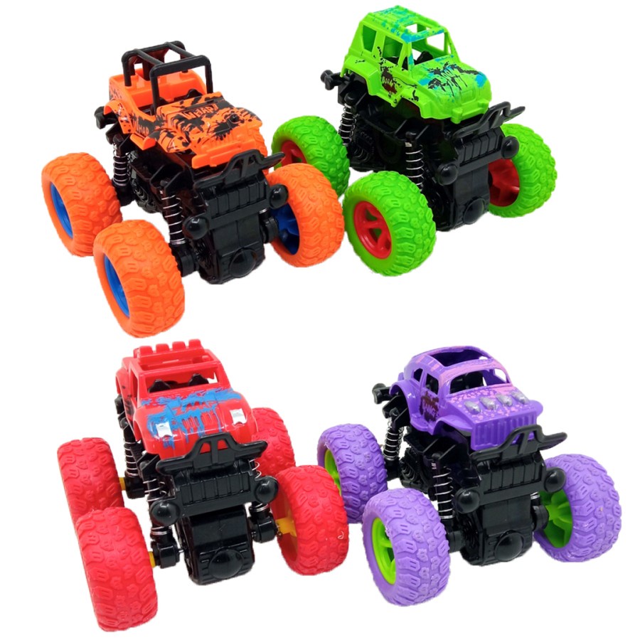 LALUGO Monster Zap Mainan Mobil Jip Zap Off Road 4 Drive Inertial Bigfoot 360 derajat