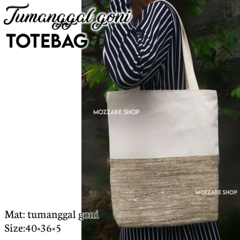 totebag pantai aeshtetic etnik tumanggal goni bali