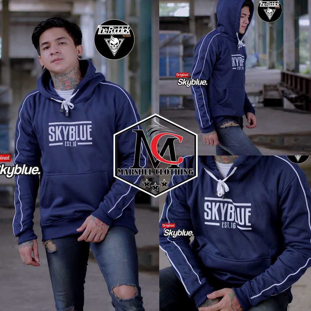 RCL - JAKET SKYBLUE PRIA THE RIDDICK ORIGINAL SWEATER CREWNECK PRIA WANITA SWEATER KASUAL