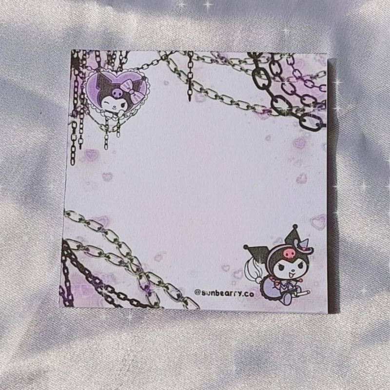 Memo pad by sunbearry.co custom memo pad bts snoppy aesthetic star scrabook-Melody chain