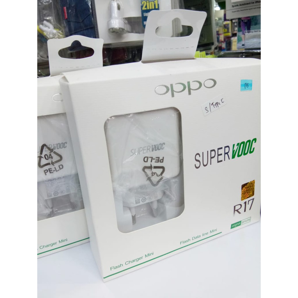 Charger Type-C Oppo Original R17 Super VOOC