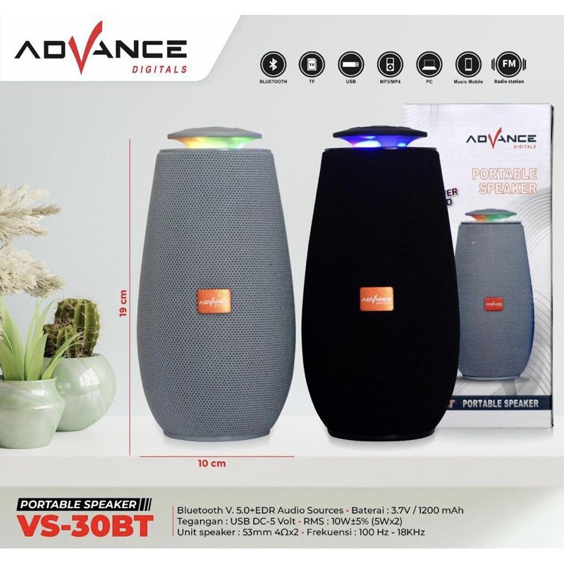 Advance VS-30BT - Speaker bluetooth Advance VS 30BT - Mini Speaker BT VS30BT