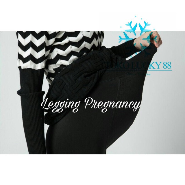 IMPORT Legging Thermal Pregnancy Celana Legging Hamil Mollad Musim dingin snow salju hiking winter