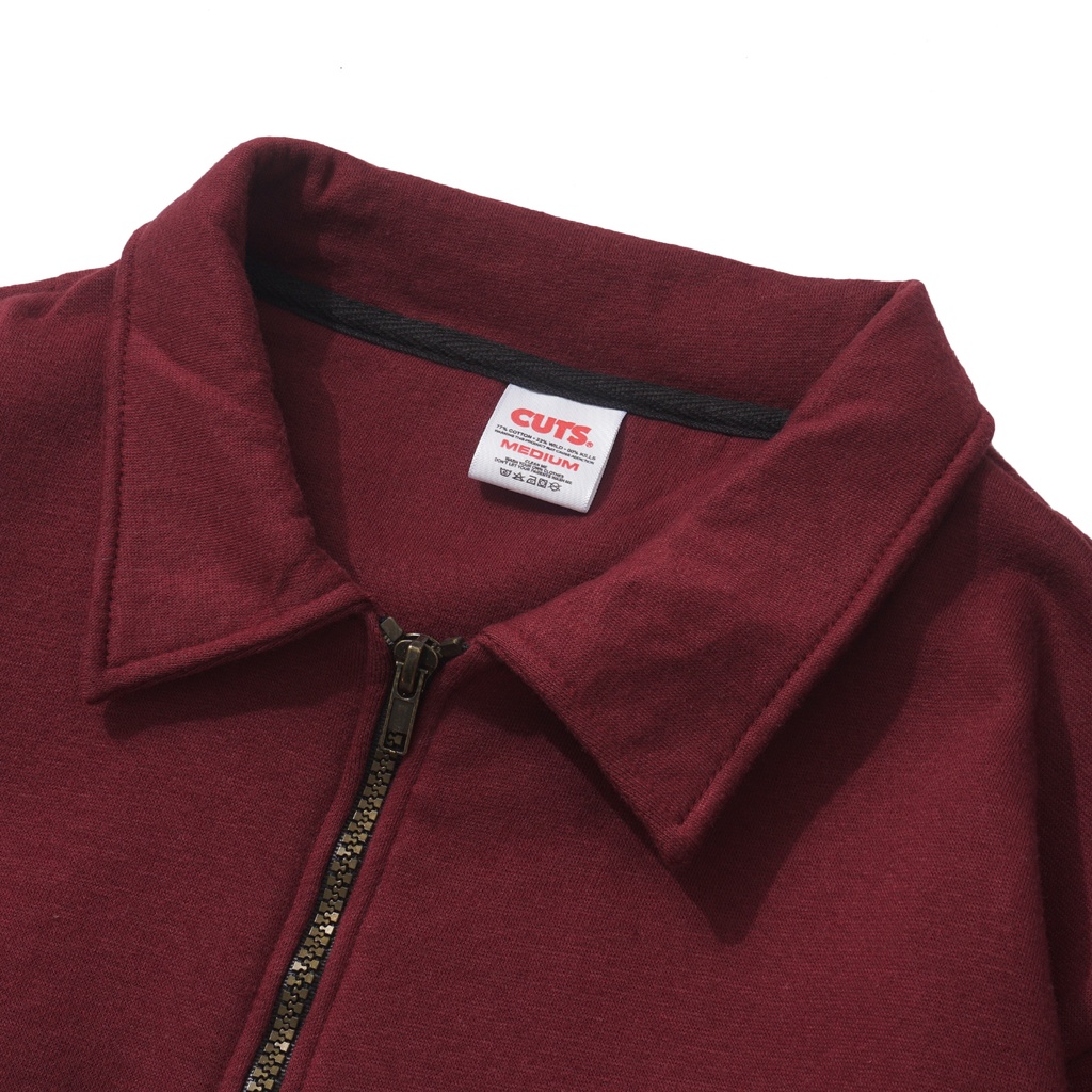 CUTS | RUGBY JAKET | VELLA | BURGUNDY