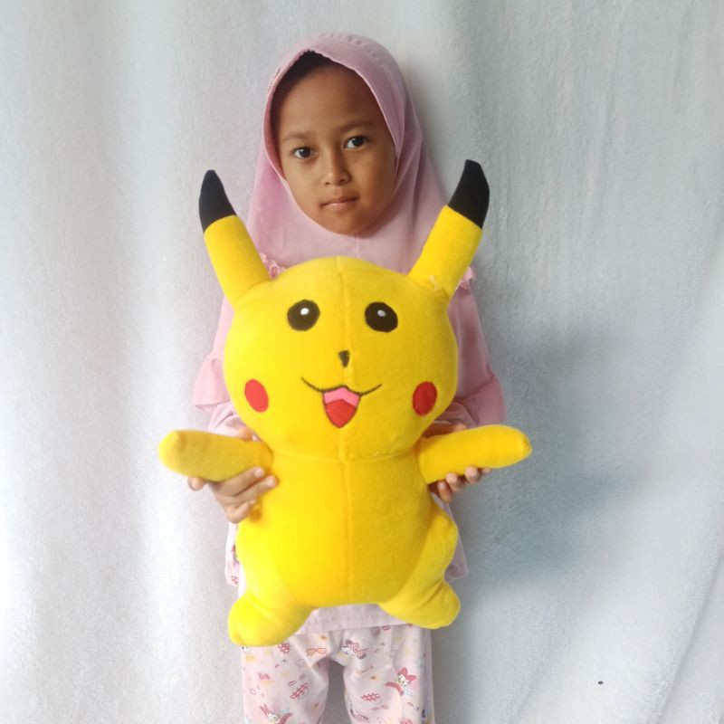 Boneka pokemon pikachu L murah