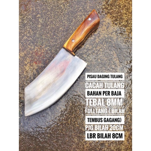 pisau cacah tulang paku per baja 8mm