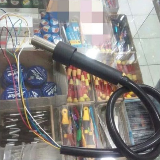 Gagang Blower Quick 857D Gagang Solder Uap Quick 857 Digital 6 Kabel