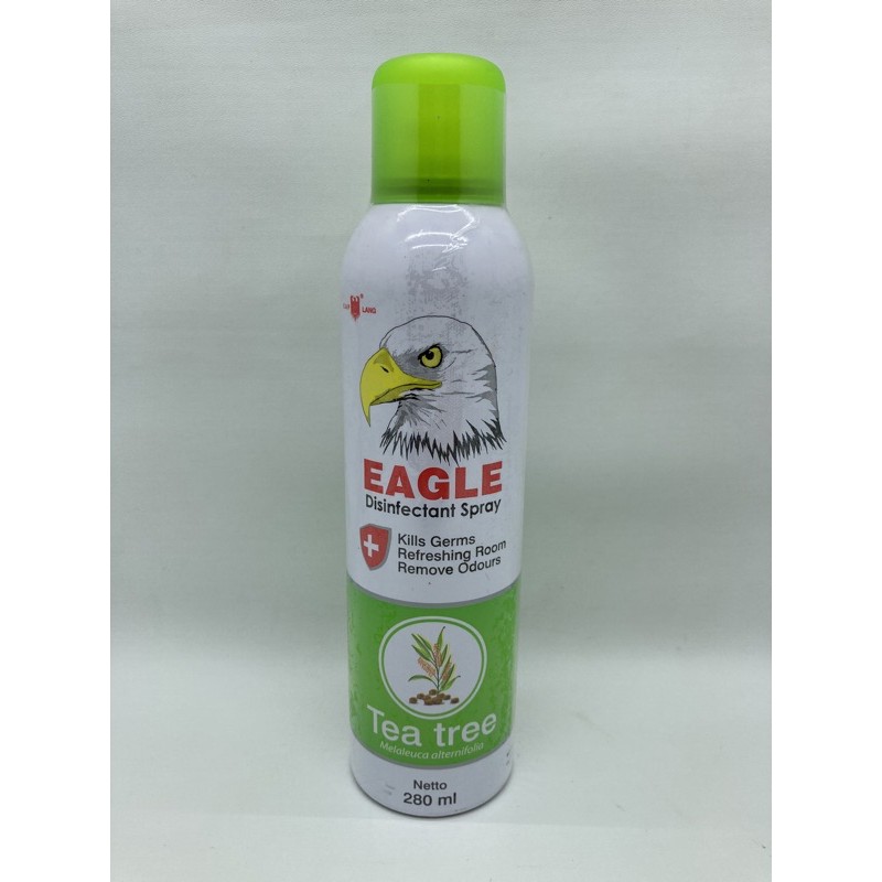 Eagle DISINFECTAN SPRAY Tea Tree 280ml [KHUSUS PULAU JAWA] barcode 8993176816594