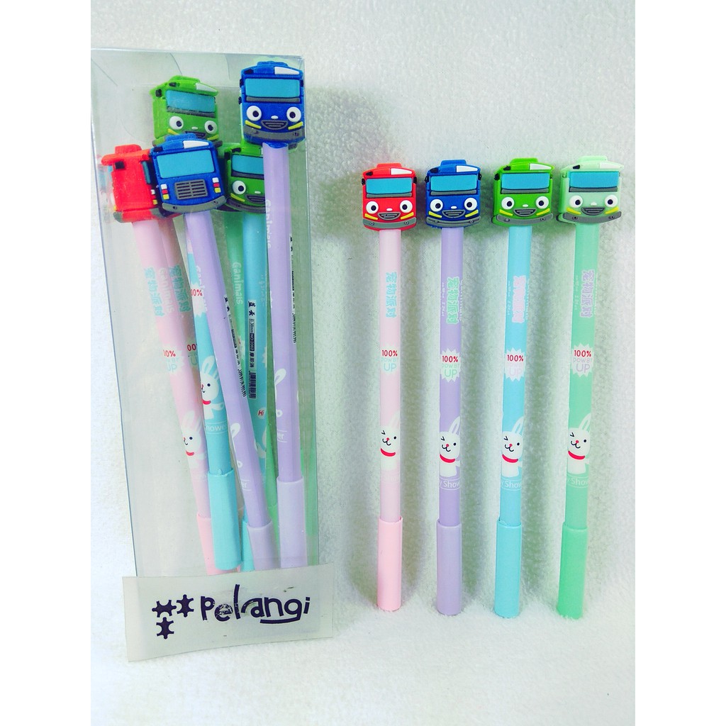 

Bolpen Gel Lucu Karakter Tayo 2062 isi 4 pcs