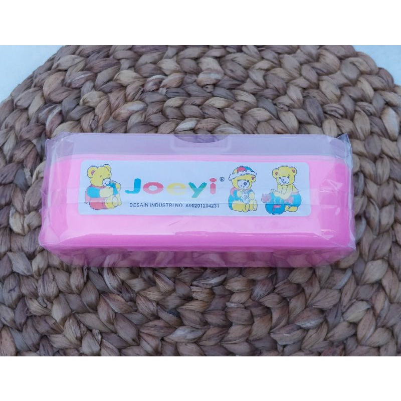 JOEYI Tempat Bedak Bayi Double 2 Puff || Kotak Bedak Bayi