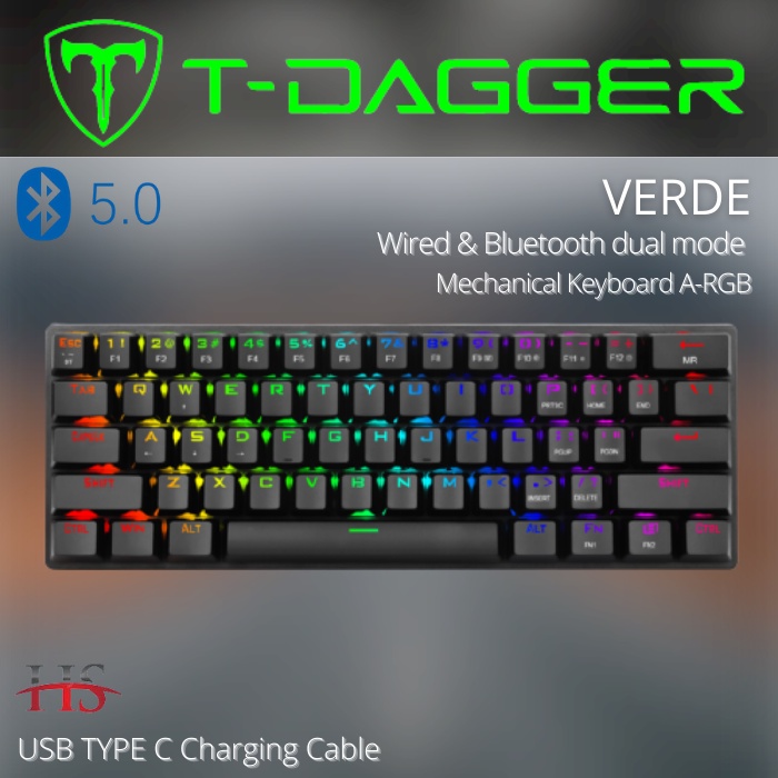 T-DAGGER VERDE MECHANICAL GAMING KEYBOARD