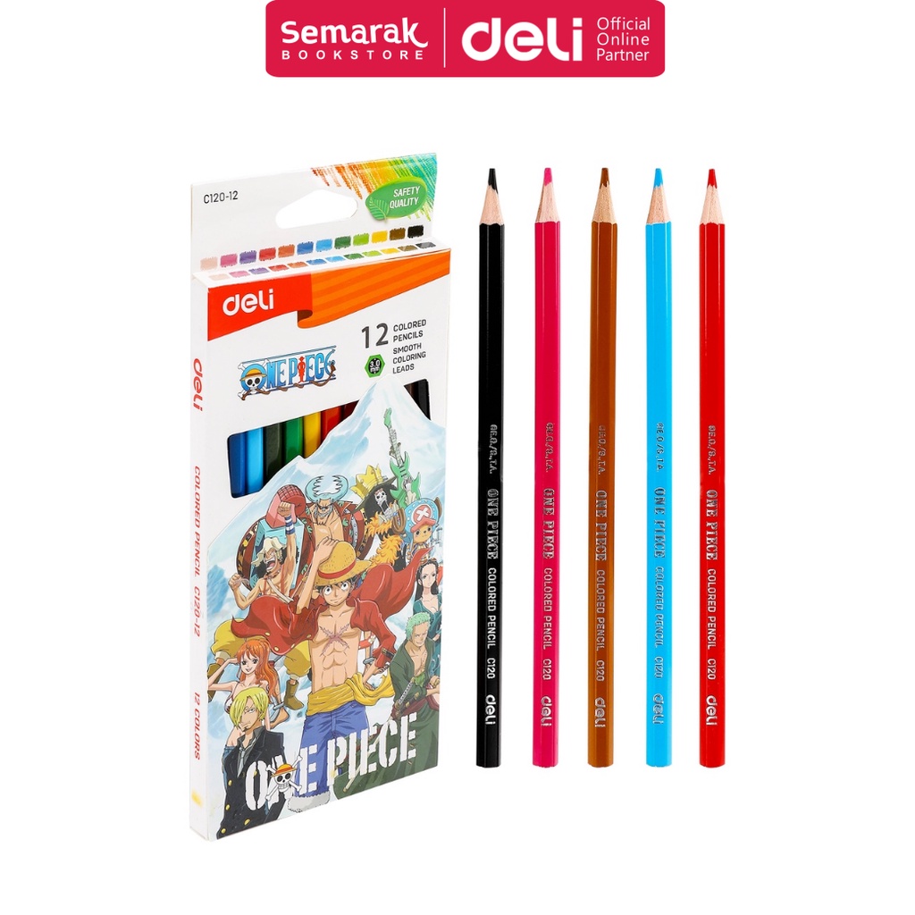 

Deli C120 Color Pencil Pensil Warna One Piece 12 / 24 [1 Set]