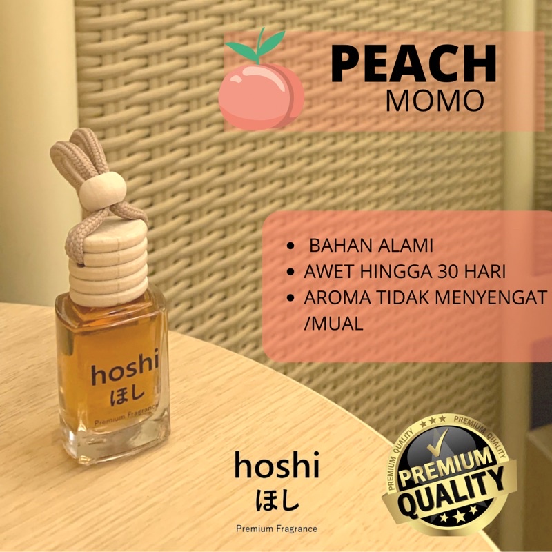 HOSHI FRUIT SERIES - Parfum Mobil dan Ruangan 10ml  (PAKET BUAH ISI 4)