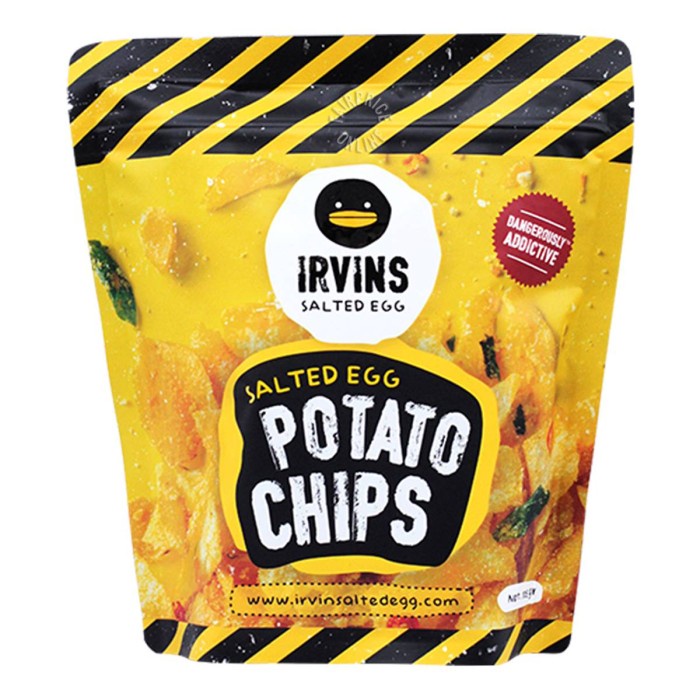 

Irvins Salted Egg Potato Chips 105G