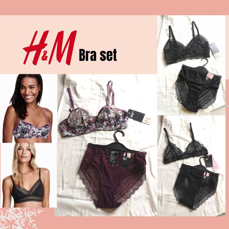 HM H*M Bra Set Variant | Set Bra Celana Dalam Lingerie