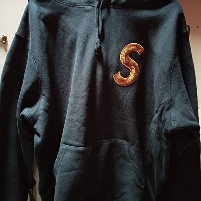 Supreme S Logo Navy Hoodie