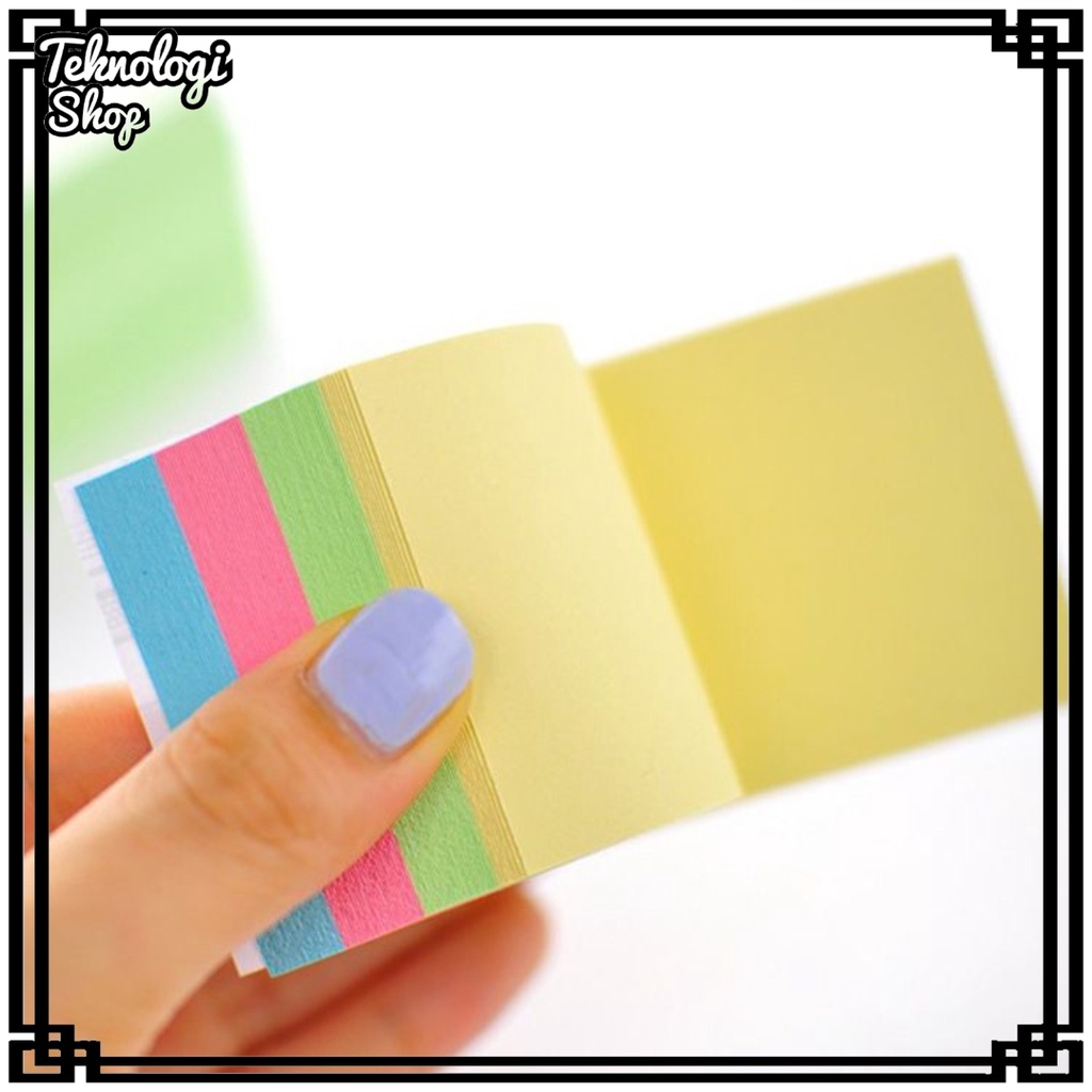 Memo Sticky / Sticky Note / Kertas Memo Polos 4 warna