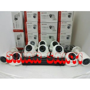 PAKET CCTV Hikvision 10 Camera 2MP 1080P + 2TB HDD ( Kompli siap pasang )