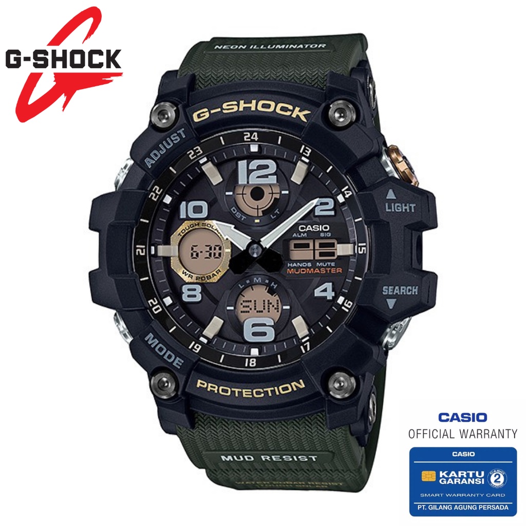 Jam Tangan Pria Casio G-Shock Original GSG-100-1A3DR MUDMASTER SERIES