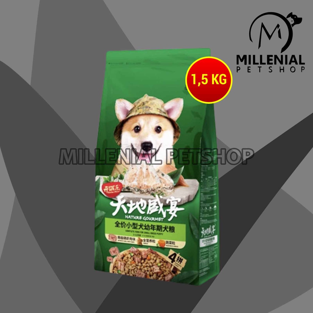 Kitchen Flavor Small Breed Dog Food Dry Puppy Makanan Anjing 1.5 KG