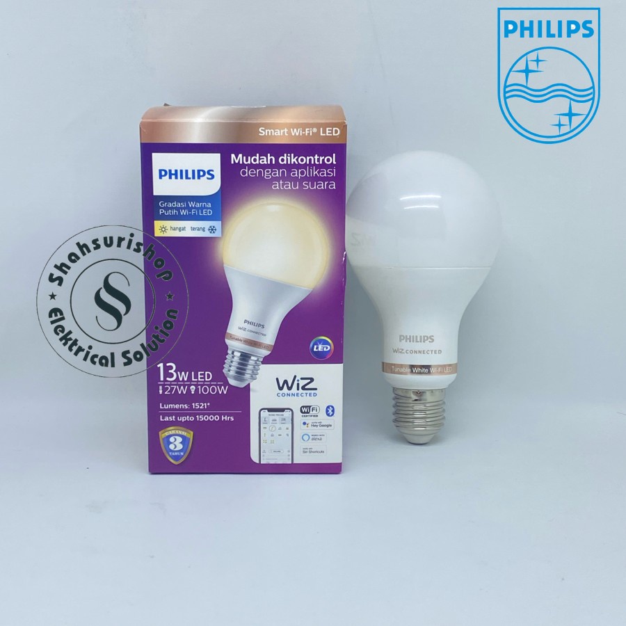 LAMPU PHILIPS SMART WIFI BLUETOOTH LED 13W 13 WATT TUNABLE WHITE SMART