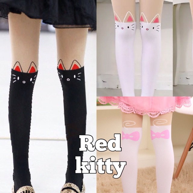 KITTY TATTOO STOCKING / kaos kaki anak perempuan keren