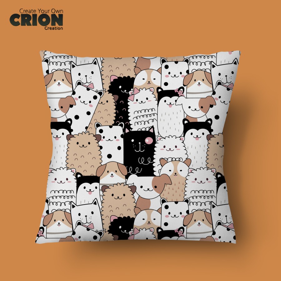 Bantal Cute Animal - Hadiah/Kado/Souvenir Bisa Custom Nama - By Crion