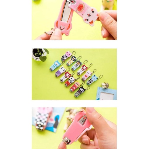 Nail clipper mini / gunting kuku karakter anak / gantungan gunting kuku unik