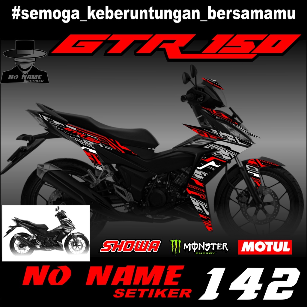 Striping Honda GTR 150(142)Stiker Striping Variasi Supra GTR 150