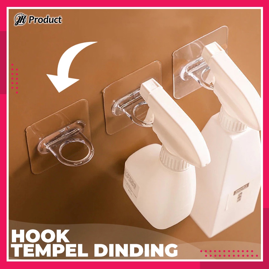 Hook Gantung Tiang Tirai Gorden Tempel Dinding Kait Gantungan Serbaguna