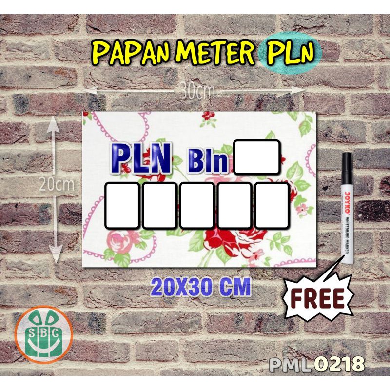 

Stokastik Papan Meter Listrik PLN PAM motif Unik - Shabby 18