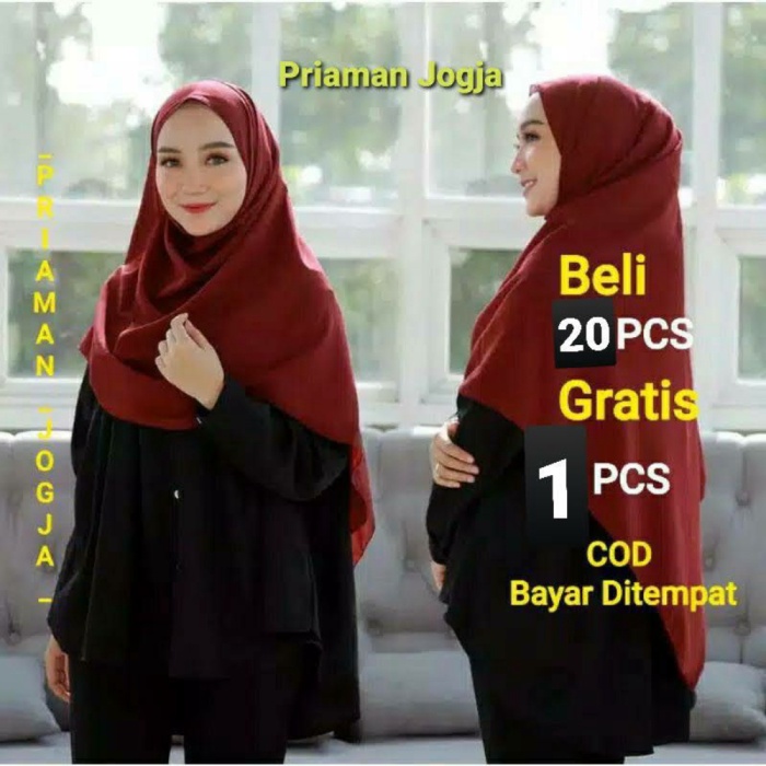 Pashmina 200x75 Diamond Ceruty Halus Pasmina Panjang Phasmina Basic Non Instan Grosir Murah Sleman Jogja Promo