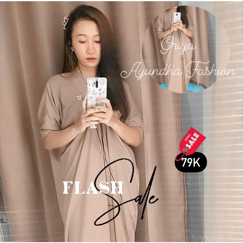 |Best Seller| ELsie Kaftan / Elsie Gamis / Gamis Kekinian / Gamis Polos / Kaftan Polos Premium Impor
