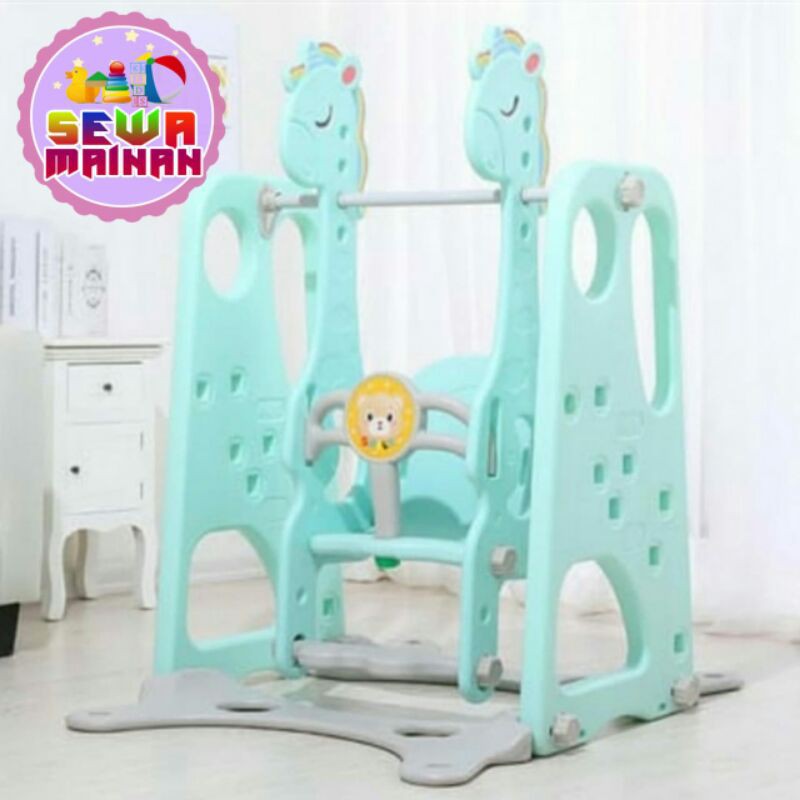 Ayunan Bayi Kuda Poni / Slide Baby / Slide Playhouse / Playground - SEWA MAINAN