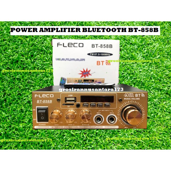 POWER AMPLIFIER BLUETOOTH FLECO BT-858B USB/SD/FM/DVD/CD/MP3 / AMPLIFIER FLECO / AMPLIFIER KARAOKE