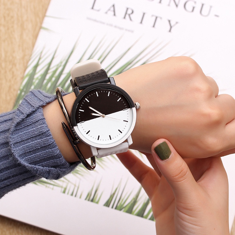 Jam Tangan Couple A0002 Korean Fashion Simple Couple Watch